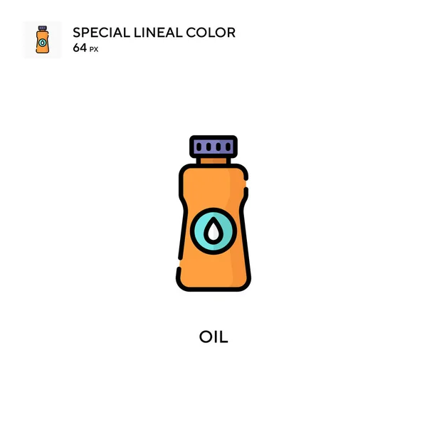 Cono Tráfico Icono Especial Color Lineal Plantilla Diseño Símbolo Ilustración — Vector de stock