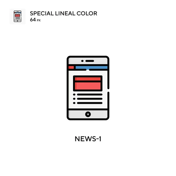 Top Secret Spécial Lineal Icône Couleur Modèle Conception Symbole Illustration — Image vectorielle