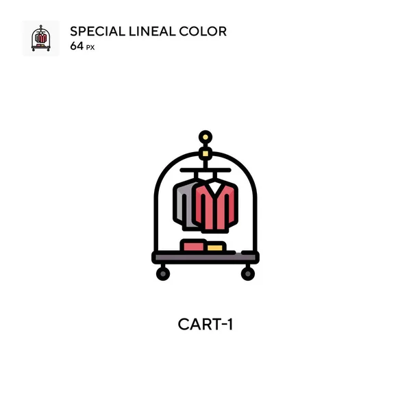 Hanger Special Linjal Färg Ikon Illustration Symbol Design Mall För — Stock vektor