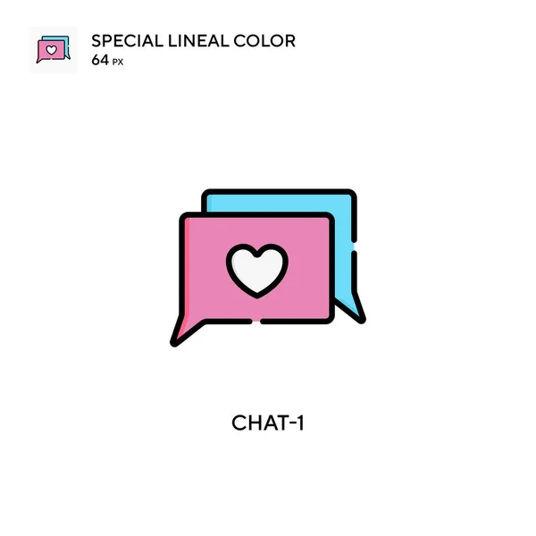 Chisel Special Lineal Color Icon 디자인 모바일 요소를 템플릿 스트로크에 — 스톡 벡터