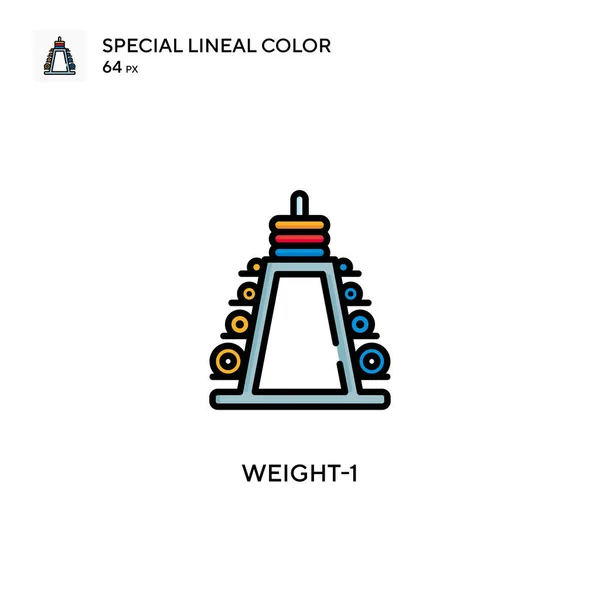 Weight Simple Vector Icon Perfect Color Modern Pictogram Editable Stroke — Stock Vector