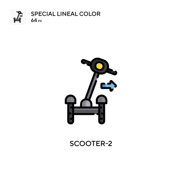 Scooter Eenvoudig Vectoricoon Perfecte Kleur Modern Pictogram Bewerkbare Slag — Stockvector