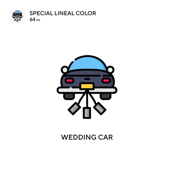 Свадебный Автомобиль Простая Векторная Икона Идеальный Цвет Современной Пиктограммы Редактируемый — стоковый вектор