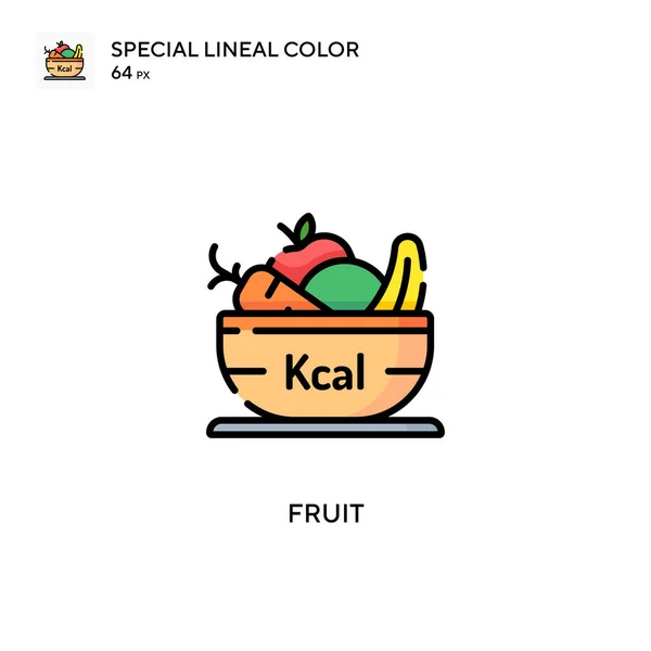 Значок Fruit Simple Vector Идеальный Цвет Современной Пиктограммы Редактируемый Штрих — стоковый вектор