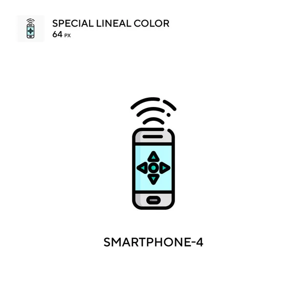 Smartphone Icono Vector Simple Pictograma Moderno Color Perfecto Trazo Editable — Archivo Imágenes Vectoriales