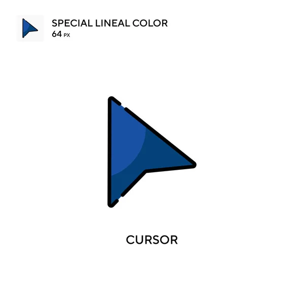 Cursor Eenvoudig Vectoricoon Perfecte Kleur Modern Pictogram Bewerkbare Slag — Stockvector