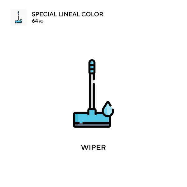 Wiper Simple Vector Icon Perfect Color Modern Pictogram Editable Stroke — Stock Vector