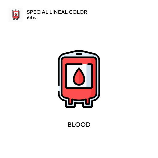 Blood Simple Vector Icon Perfect Color Modern Pictogram Editable Stroke — Stock Vector