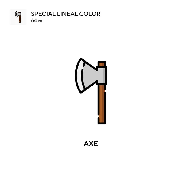 Axe Icône Vectorielle Simple Pictogramme Moderne Couleur Parfaite Sur Coup — Image vectorielle