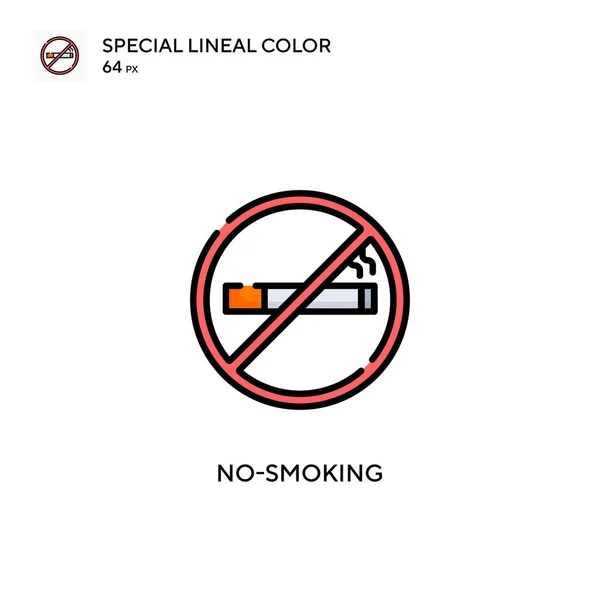 禁烟简单矢量图标 关于可编辑笔画的完美色彩现代象形文字 — 图库矢量图片