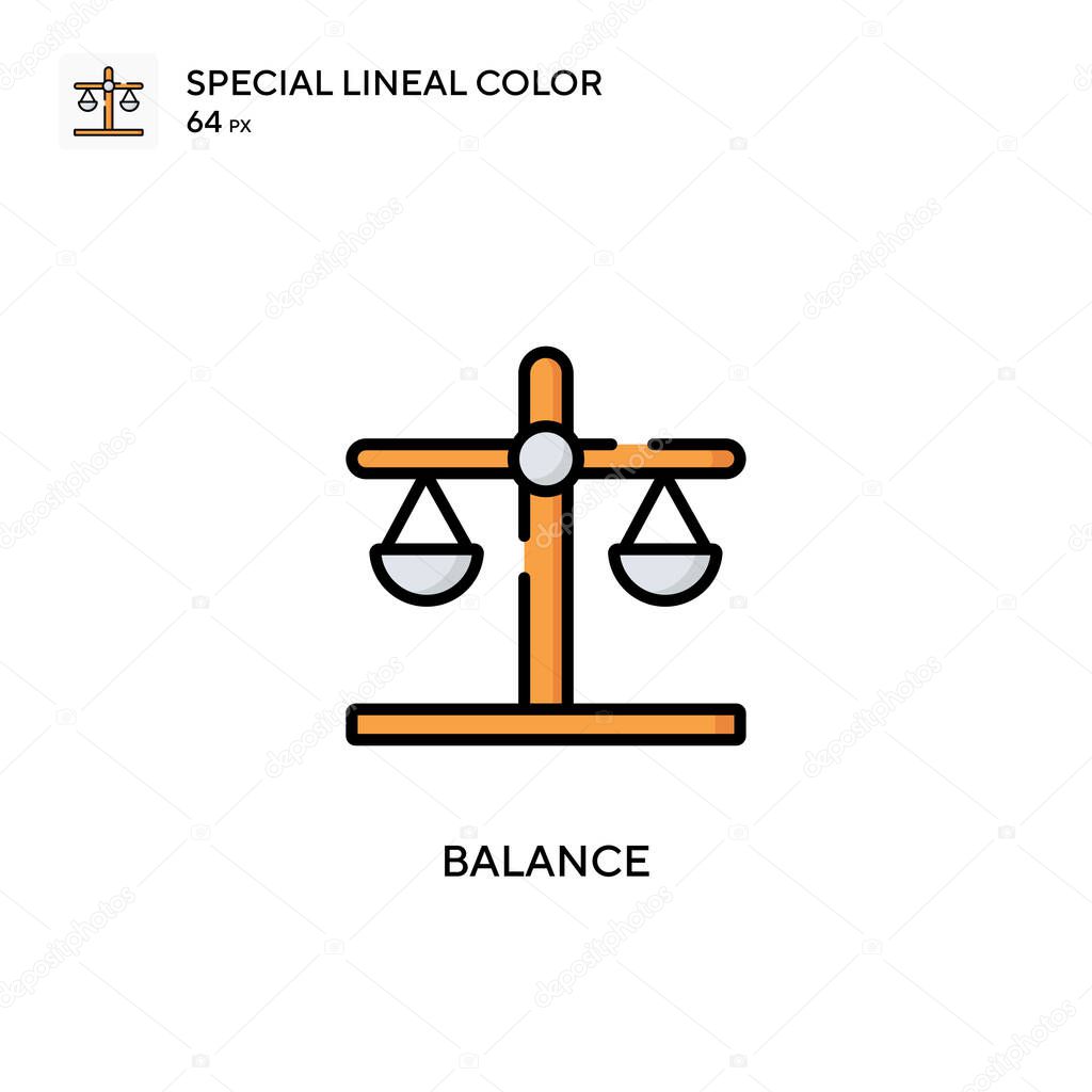 Balance Simple vector icon. Perfect color modern pictogram on editable stroke.