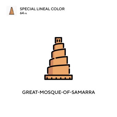 Samara 'nın Büyük Camii basit vektör simgesi. Düzenlenebilir vuruş üzerine mükemmel renk modern pictogram.