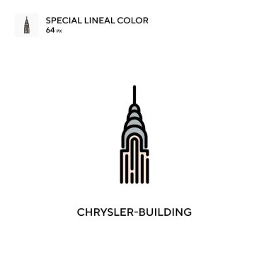 Chrysler basit vektör simgesi oluşturuyor. Düzenlenebilir vuruş üzerine mükemmel renk modern pictogram.