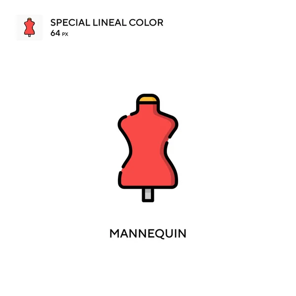 Mannequin简单向量图标 关于可编辑笔画的完美色彩现代象形文字 — 图库矢量图片