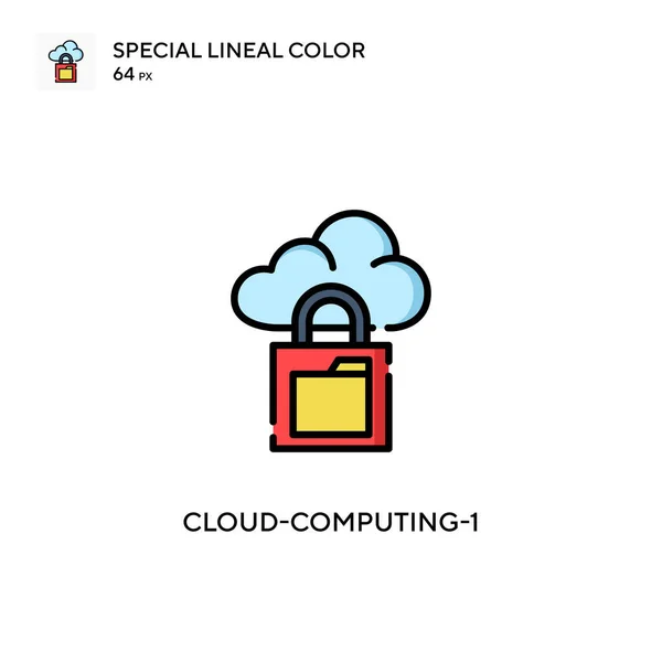 Cloud Computing Eenvoudig Vectoricoon Perfecte Kleur Modern Pictogram Bewerkbare Slag — Stockvector
