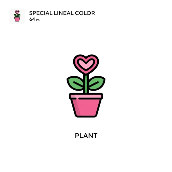 Plant Simple Vector Icon Perfect Color Modern Pictogram Editable Stroke — Stock Vector