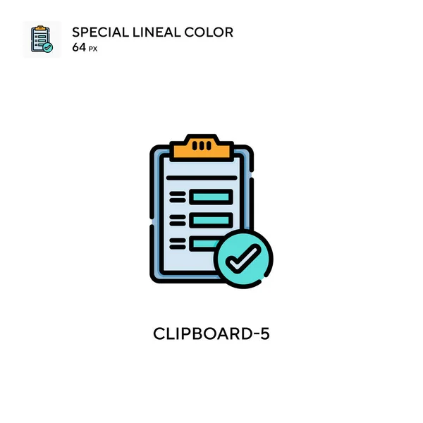 Clipboard Ícone Vetorial Simples Pictograma Moderno Cor Perfeita Curso Editável — Vetor de Stock