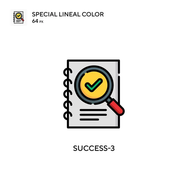 Ikona Jednoduchého Vektoru Success Perfektní Barva Moderní Piktogram Upravitelný Tah — Stockový vektor