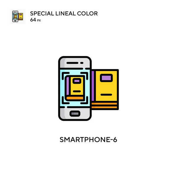 Smartphone Simple Vector Icon Perfect Color Modern Pictogram Editable Stroke — Stock Vector