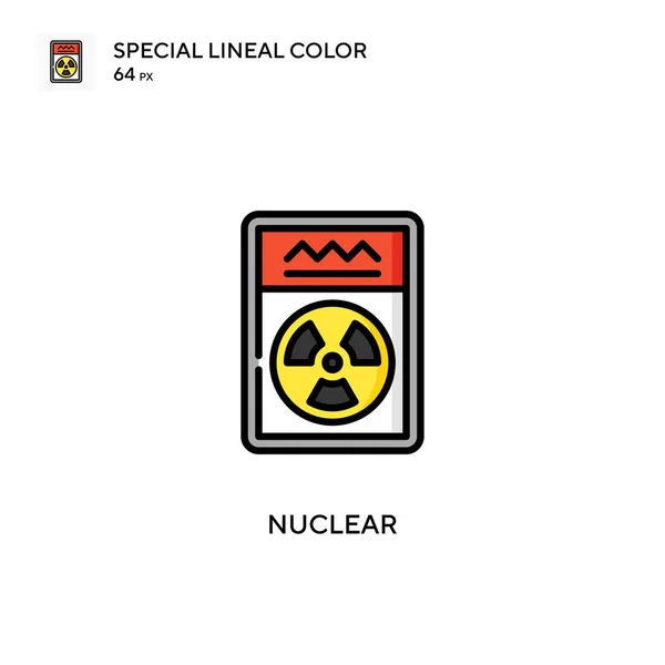 Kärnkraftsenkel Vektor Ikon Perfekt Färg Moderna Piktogram Redigerbar Stroke — Stock vektor