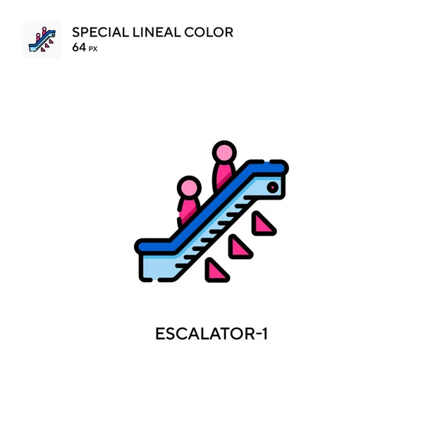 Escalera Icono Vector Simple Pictograma Moderno Color Perfecto Trazo Editable — Vector de stock