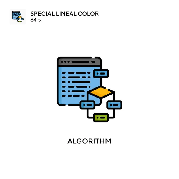 Algorithmus Einfaches Vektor Symbol Perfekte Farbe Modernes Piktogramm Auf Editierbarem — Stockvektor