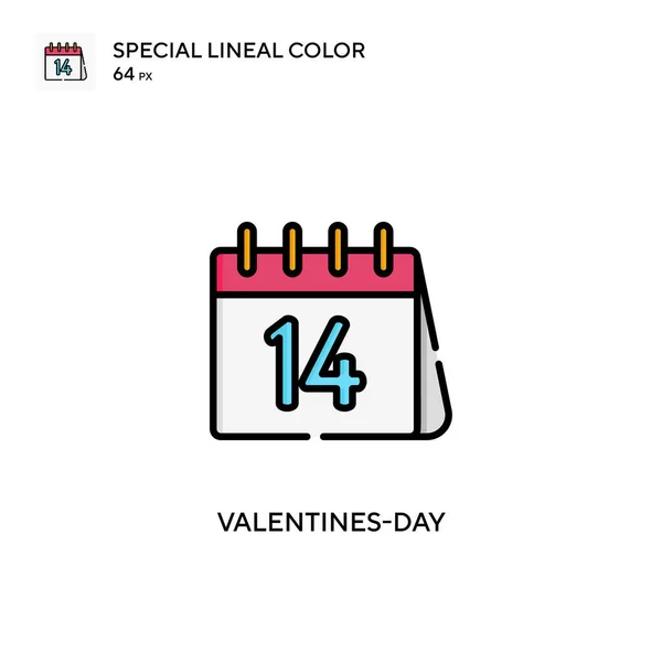 San Valentín Día Icono Vector Simple Pictograma Moderno Color Perfecto — Vector de stock