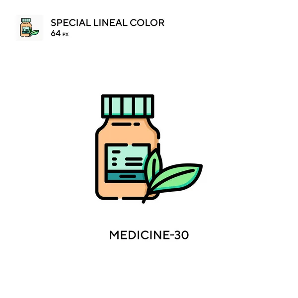 Medicine Icono Vector Simple Pictograma Moderno Color Perfecto Trazo Editable — Vector de stock