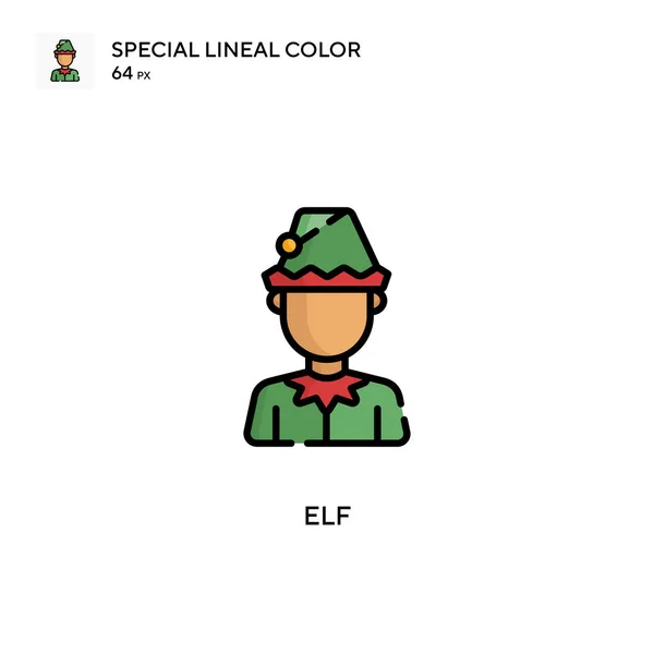 Elf Απλό Διανυσματικό Εικονίδιο Τέλειο Χρώμα Σύγχρονο Εικονόγραμμα Επεξεργάσιμο Εγκεφαλικό — Διανυσματικό Αρχείο