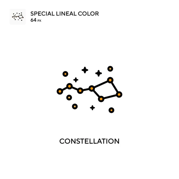 Constellation Icona Vettoriale Semplice Pittogramma Moderno Colori Perfetto Sul Tratto — Vettoriale Stock