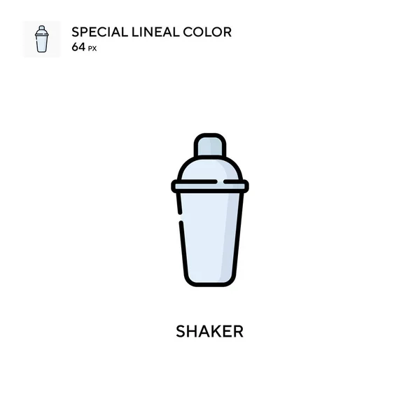 Shaker Icono Vector Simple Pictograma Moderno Color Perfecto Trazo Editable — Archivo Imágenes Vectoriales