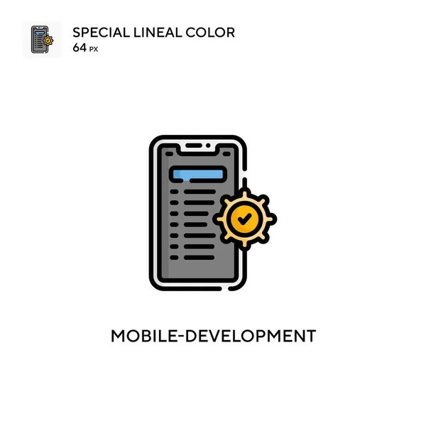 Mobilní Vývoj Jednoduchá Vektorová Ikona Perfektní Barva Moderní Piktogram Upravitelný — Stockový vektor