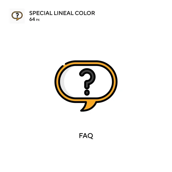 Faq Einfaches Vektorsymbol Perfekte Farbe Modernes Piktogramm Auf Editierbarem Strich — Stockvektor