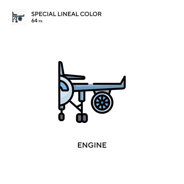 Engine Einfaches Vektor Symbol Perfekte Farbe Modernes Piktogramm Auf Editierbarem — Stockvektor