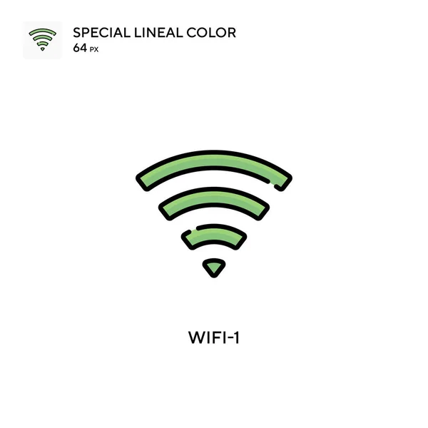 Wifi Ícone Vetorial Simples Pictograma Moderno Cor Perfeita Curso Editável — Vetor de Stock