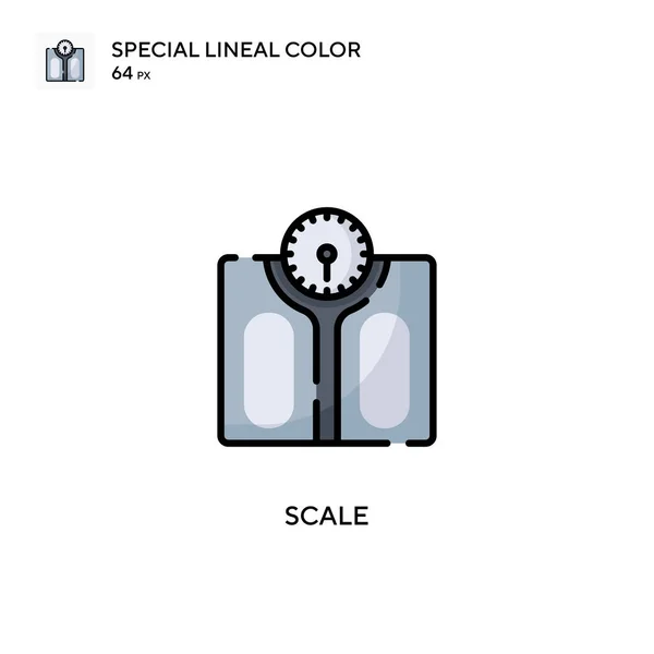 Měřítko Jednoduchá Ikona Vektoru Perfektní Barva Moderní Piktogram Upravitelný Tah — Stockový vektor