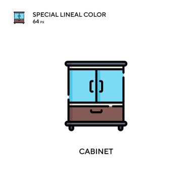 Cabinet Simple vector icon. Perfect color modern pictogram on editable stroke. clipart