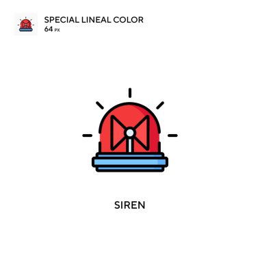 Siren Simple vector icon. Perfect color modern pictogram on editable stroke. clipart