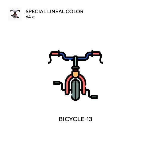 Bicycle Simple Vector Icon Perfect Color Modern Pictogram Editable Stroke — Stock Vector
