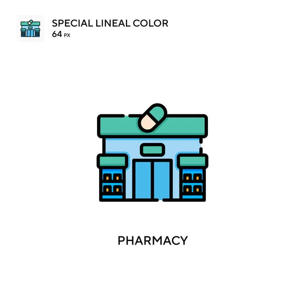Pharmacy Simple Vector Icon Perfect Color Modern Pictogram Editable Stroke — Stock Vector