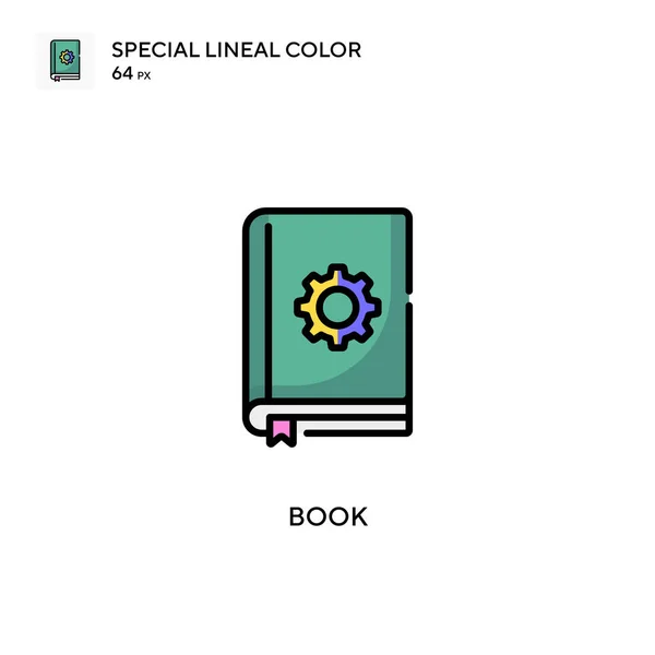 Livre Simple Icône Vectorielle Pictogramme Moderne Couleur Parfaite Sur Coup — Image vectorielle