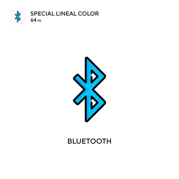 Bluetooth Icono Vector Simple Pictograma Moderno Color Perfecto Trazo Editable — Vector de stock