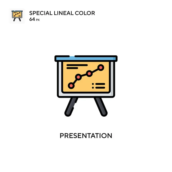 Presentation Simple Vector Icon Perfect Color Modern Pictogram Editable Stroke — Stock Vector