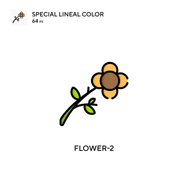 Flower Einfaches Vektorsymbol Perfekte Farbe Modernes Piktogramm Auf Editierbarem Strich — Stockvektor