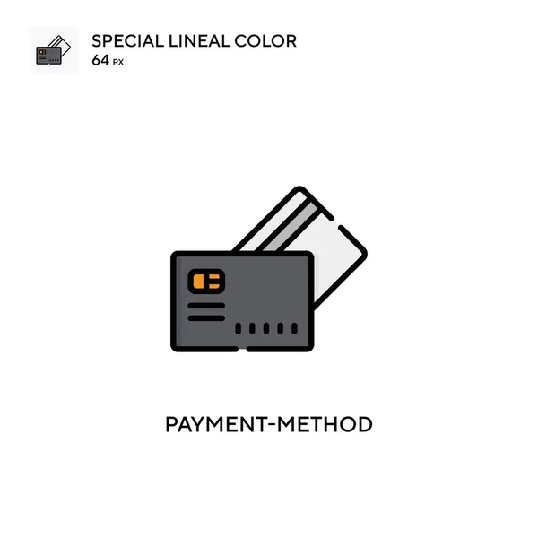 Méthode Paiement Icône Vectorielle Simple Pictogramme Moderne Couleur Parfaite Sur — Image vectorielle