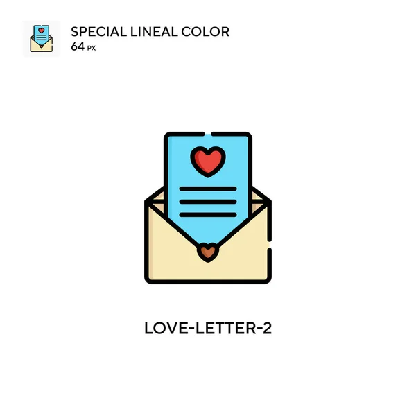 Love Letter Prosta Ikona Wektora Idealny Kolor Nowoczesny Piktogram Skoku — Wektor stockowy