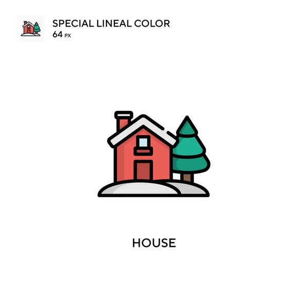 Hus Enkel Vektor Ikon Perfekt Färg Moderna Piktogram Redigerbar Stroke — Stock vektor