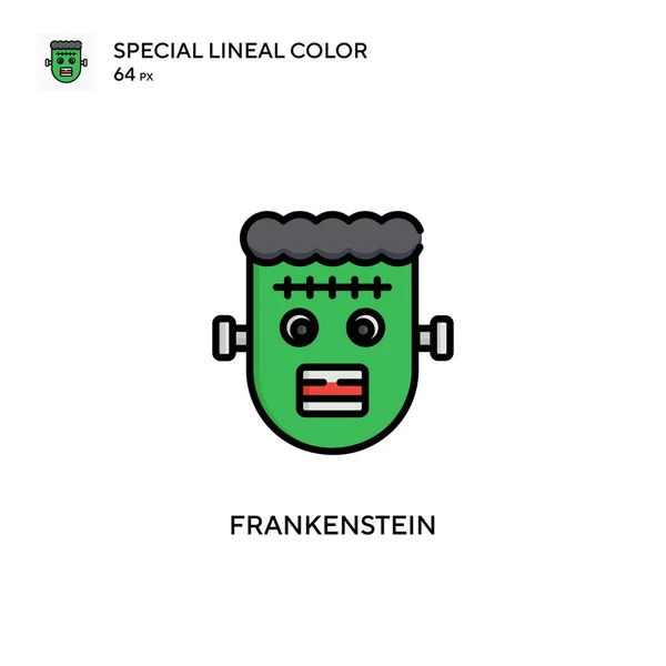 Frankenstein Icono Vector Simple Pictograma Moderno Color Perfecto Trazo Editable — Archivo Imágenes Vectoriales