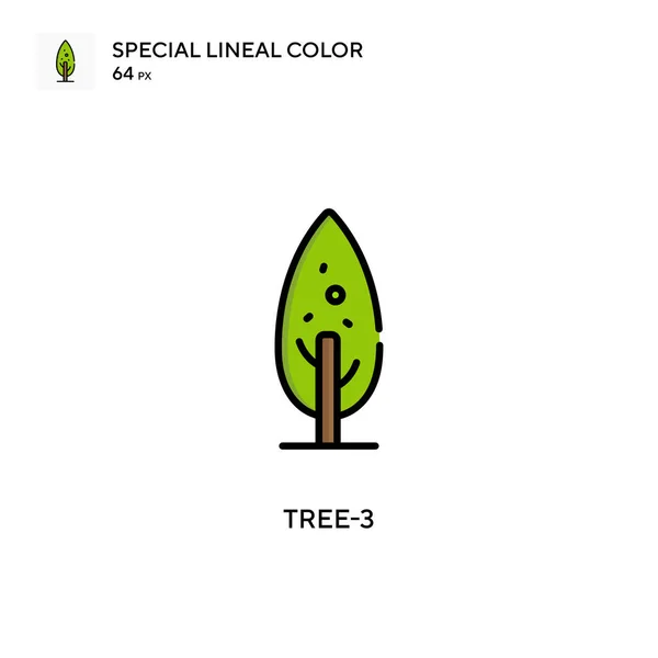 Tree Egyszerű Vektor Ikon Tökéletes Szín Modern Piktogram Szerkeszthető Stroke — Stock Vector