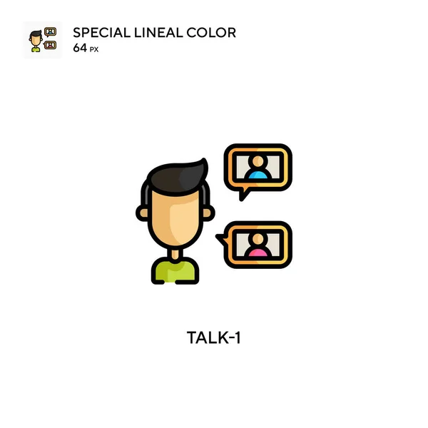 Talk Eenvoudig Vectoricoon Perfecte Kleur Modern Pictogram Bewerkbare Slag — Stockvector